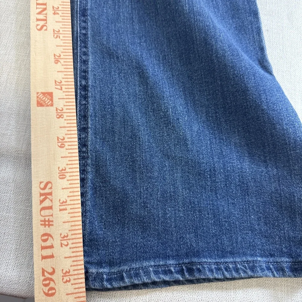 Old‎ Navy Wow Bootcut Jeans Womens 12 Long Blue Mid Rise Stretch Denim Y2K